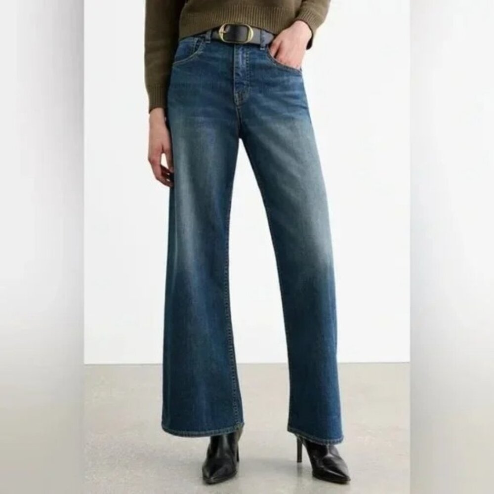 Nili Lotan Marlene Jeans Classic Wash Blue Size 27